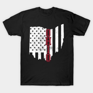 4th Of July Ohio State USA US Flag States Vintage T-Shirt